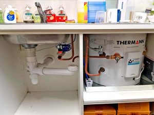 Small system for hot water successfully installed